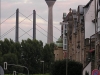Düsseldorfer "Rheinturm" am 19. Juli 2005