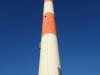 Sender auf dem Frankfurter Main Tower am 08. April 2018